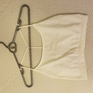 White midi bralette NWOT